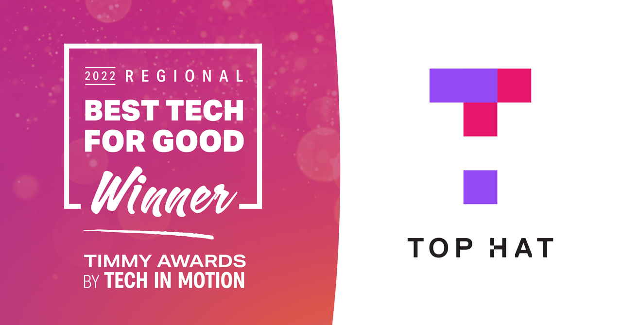 Best Tech for Good Winner badge is displayed