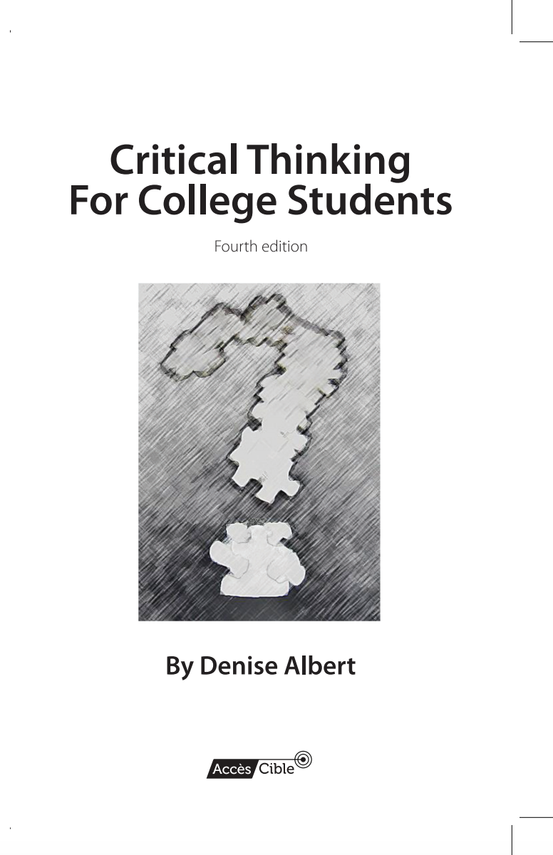 Critical Thinking for College Students cover photo